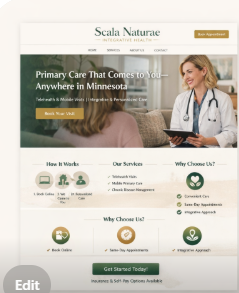 Scala Naturae Integrative Health website preview